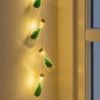 잇츠K 크리스마스 LED 조명 가랜드, 1개, 유리병 속 트리