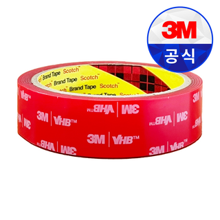 3M 4910 VHB 블랙박스 투명 폼양면테이프 25mm x 1.5M [W831638], 단품, 1개