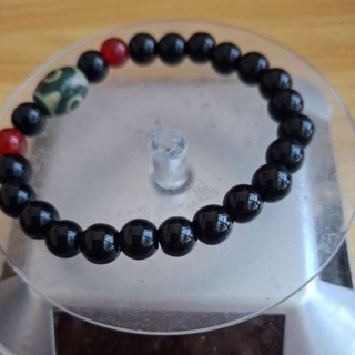 西藏三眼天珠，14mm附鑑定證書，招財納福保平安，西藏飾品