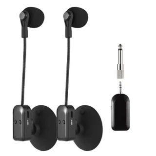 바이올린 첼로 아코디언 스피커 마이크 용 분리형 흡입 컵이있 2.4G 무선 악기 수기, 01 Black