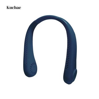 Kuchae 넥쿨러 급속냉각 휴대용 목 선풍기, 네이비, AY-001