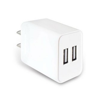 【極速智能充電器】氮化鎵 USB充電 豆腐頭35W 20W 快充充電頭, 1個, 雙孔2.4A USB+USB
