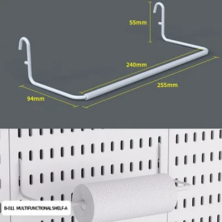 다기능 벽걸이형 페그보드 두꺼운 구조로 가정용품을 보관하고 디스플레이 랙으로도 사용할 수 있습니다., 08 Gamepad Holder White