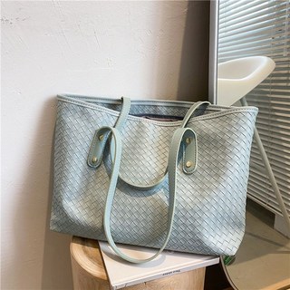大容量編織包包女包夏季百搭新款潮單肩包小衆設計手提托特包