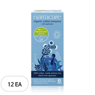 나트라케어 어플리케이터 탐폰, 12개, 16개입