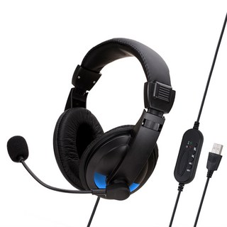 USB數位有線耳麥 電競耳機麥克風 USB數位音效 即插即用 耳機麥克風 麥克風耳機, 本體 x1