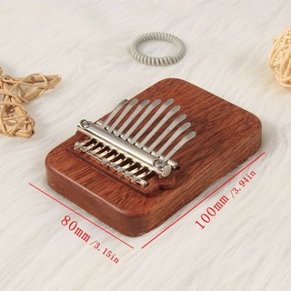 手指琴 卡林巴琴 馬林巴琴 便攜式迷你拇指鋼琴 Kalimba 兒童成人初學樂器禮物, 1個, 9音木質