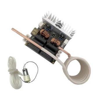 1200W 20A ZVS 고주파 유도 가열 기계 18-50V 담금질 중간 주파수 용광로 Set A), 1개, 01 Set A