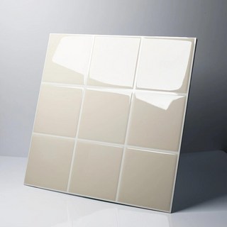 픽랩마켓 젤리지타일 컬러 주방 젤타일 포세린, 유광 3D 연 카키 JLAP-67 (5매입)