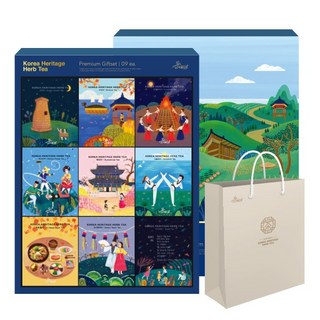 아름드레 한국의 전통차 선물세트, 9종, 1세트
