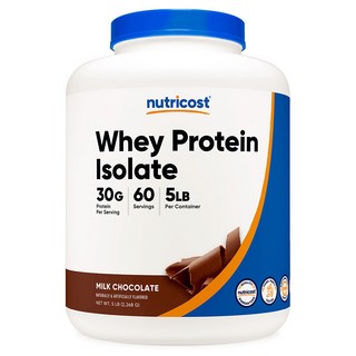 뉴트리코스트 WPI 웨이프로틴 아이솔레이트 맛있는 단백질 보충제 2268g 밀크 초코맛 1개, 2.268kg