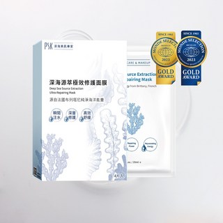 PSK 深海源萃極效修護面膜 (4片入) 奢潤保濕 導入凝膠 舒緩修護, 1個, 正貨1盒