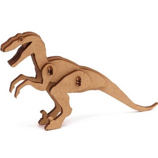 초등 유아 우드 벨로시랩터 공룡 장식 장난감 만들기 청소년센타 과학준비실 고등실험, 목공본드25g포함