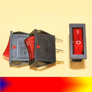 no 電源開關 帶燈220V船型開關 W71型號，易於安裝，適用多種電器，安全耐用, 1個