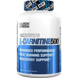 EVLUTIONNUTRITION L-左旋肉鹼膠囊 500mg, 120顆, 1罐