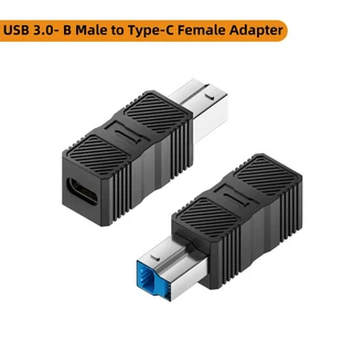 USB B 3.0 어댑터 USB B 수 커넥터 변환기 5Gbps USB B-USB A/C 프린터 스캐너 외부 하드 드라이버와 호환, 04 USB-B G to C M