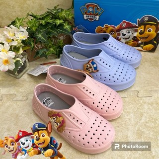 繽紛馬卡龍汪汪隊輕量洞洞鞋男女童沙灘鞋室內鞋雨鞋有鞋墊