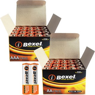 벡셀 알카라인 건전지 AA20알 + AAA20알, 1세트