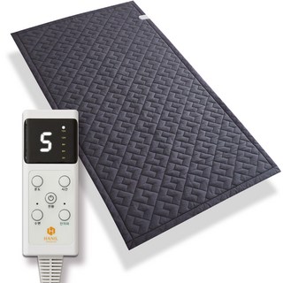 전자파없는 탄소매트 워셔블 침대 전기매트 싱글 더블, 1인용 슈퍼싱글(110X200cm), 챠콜네이비+히든하트
