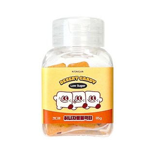 묘미담 수제 저당 디저트 캔디 허니자몽블랙티, 2개, 85g