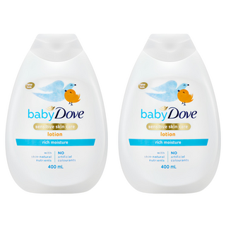 베이비도브 리치 모이스처 유아 바디로션, 400ml, 2개