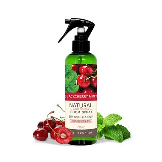 천연 홈닥터 룸 에어 스프레이 250ml 블랙체리민트 섬유탈취제 냄새제거, 1개