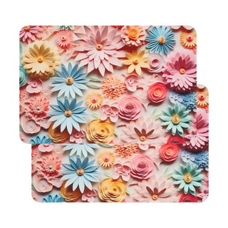 무디 플라워샤워 규조토 발매트 세탁가능한 논슬립 주방 욕실 매트 2p 세트, 플라워샤워6