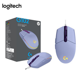 로지텍 G102IC 2세대 LIGHTSYNC 게이밍 유선마우스, G102 2세대 정품, (LILAC) 라일락
