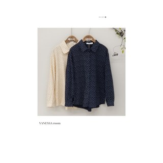 [바네샤룸] 잔꽃카라 블라우스