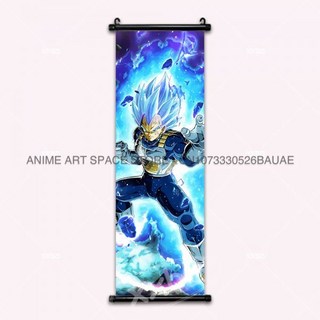 드래곤볼 피규어 슈퍼 행잉 페인팅 애니메이션 포스터 벽 아트 무리 방 장식 바독 사이어인 카카당근 스크롤 그림 안드로이드 8, qlz29-23, 25x75cm(10x30inch), 1개