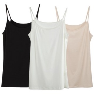 리치블랑 여성용 모달 스판 베이직 이너 끈나시 3p