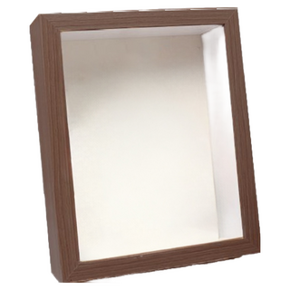 立體中空相框，簡約時尚，照片展示，居家裝飾, 1個, 棕木