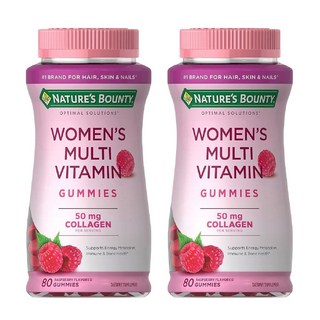 네이쳐스바운티 우먼스 멀티비타민 구미 라즈베리, 2개, 80정