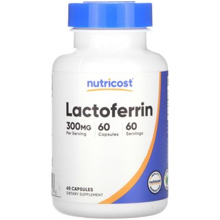 Nutricost Lactoferrin 락토페린 300mg 60정, 상품, 1개