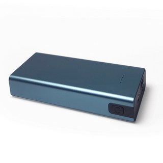 安心用 金屬鋁合金行動電源10000mAh 隨身充電神器 旅行必備 智能保護 LED指示 MCK-9527, 金屬藍