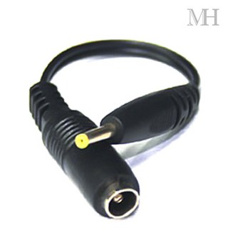 DC 어댑터 젠더 (3.5암- 2.5mm숫/10cm) 변환 잰더 연결잭 플러그 전원 잭, 1개