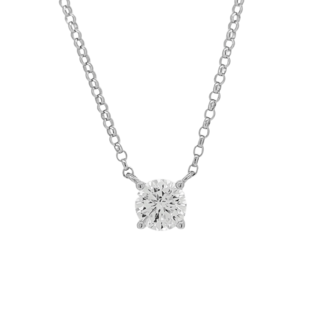 莫桑石鑽石項鍊 1-3克拉