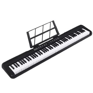 88鍵力度觸鍵鋼琴 藍芽MIDI亮燈跟彈版, 黑色, 1個, 88鍵【充電版】/力度鍵