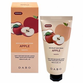 릴리프 사과 핸드크림 100ml 과일 보습제 피부관리 뷰티 아이템 수분크림 향 간편 용기, 본상품