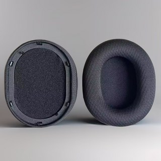 Razer 黑鯊 BlackShark V2 Pro (2023款) 耳罩 耳機套 耳棉 適用於雷蛇黑鯊耳機, 黑色足球網布1個, 1個