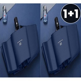 1+1 3단 양우산 접이식 튼튼한 암막 UV 자외선차단 단우산 반자동 양산 우산