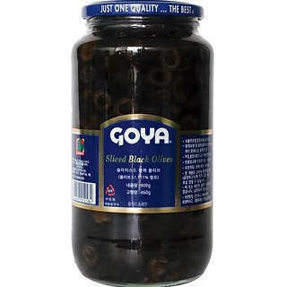 GOYA 醃製黑橄欖片, 900克, 1個