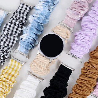 오르몽트 갤럭시워치8 클래식 스크런치 스트랩 곱창밴드, 코듀로이-크레이프핑크