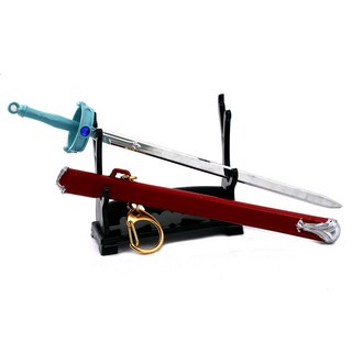 動漫刀劍神域女主角亞絲娜.桐人黑劍 闡釋者逐暗者 带刀鞘兵器(贈送劍架)(台灣現貨), 1個