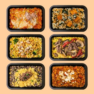 직장인 아침 점심 저녁 혼밥 편의점대용 맛있는 한 끼 볶음밥 국밥 도시락 1주 식단 배달 1540g (냉동), 덮밥 6종6팩(각1팩씩), 1개, 200g