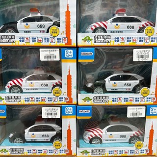 《翔翼玩具》正版台灣好車隊 警車 迷你國道警車 燈光 兒童玩具車，安全標章合格, 1個, 警車/國道/隨機出貨61-1074