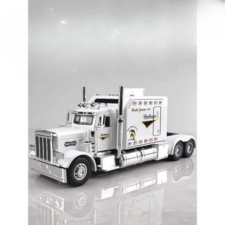 피터빌트 389 미국 트럭 다이캐스트 1대24 모형 피규어 장식, 1개, 2. 미국식 트럭 헤드 - 블랙