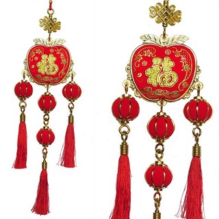 洋洋小品金喜祈福掛飾蘋果，桃園中壢春聯批發，新居落成開幕誌慶入宅送禮年節飾品，吉祥吊飾招財鎮店寶