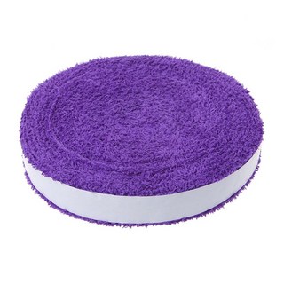 10m 타월 접착제 그립 배드민턴 테니스 오버 그립 배드민턴 라켓 오버 그립, 보라, 1개