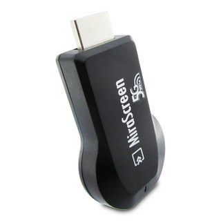 MiraScreen 十代5G 4K四核心無線影音鏡像器, 1套, 黑